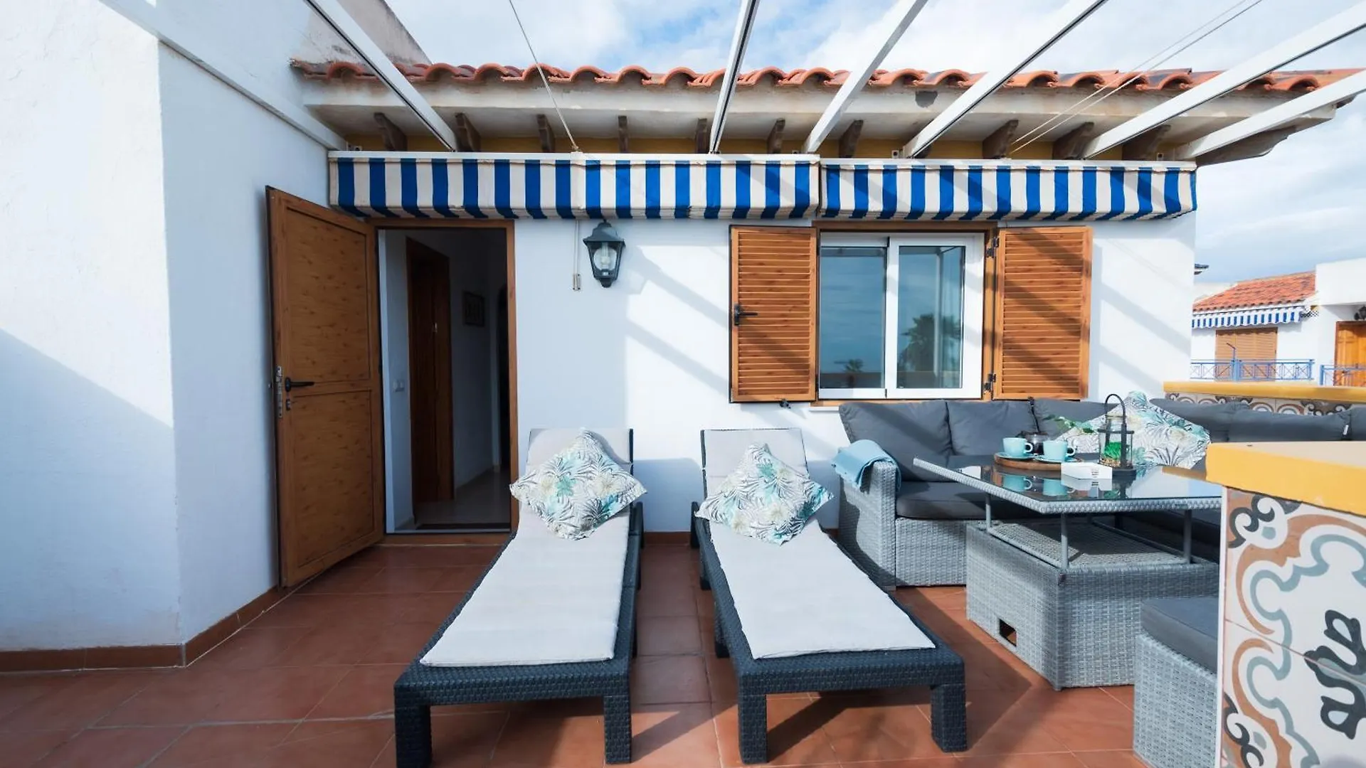 Ático de lujo en primera línea 2 balcones con vistas al mar, Vera Playa Apartamento
